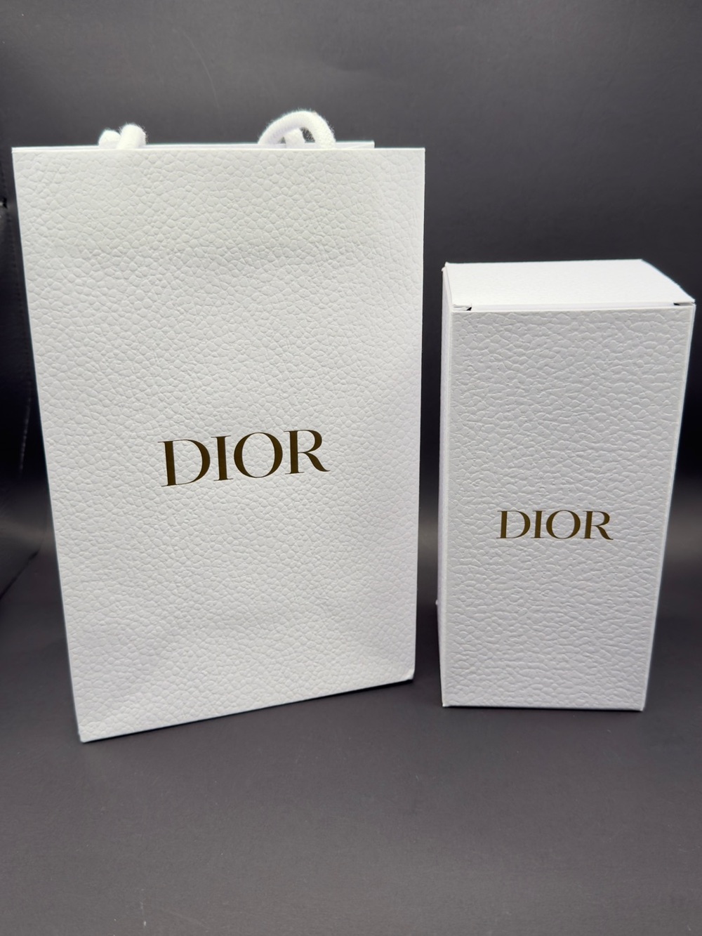 DIOR White Luxury Gift Bag & Box
